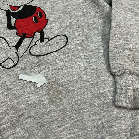 Vintage 80's Youth Mickey Mouse Sweatshirt Crewneck Long Sleeve Child XL - Picture 2 of 11